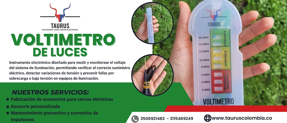 VOLTIMETRO DE LUCES TAURUS 